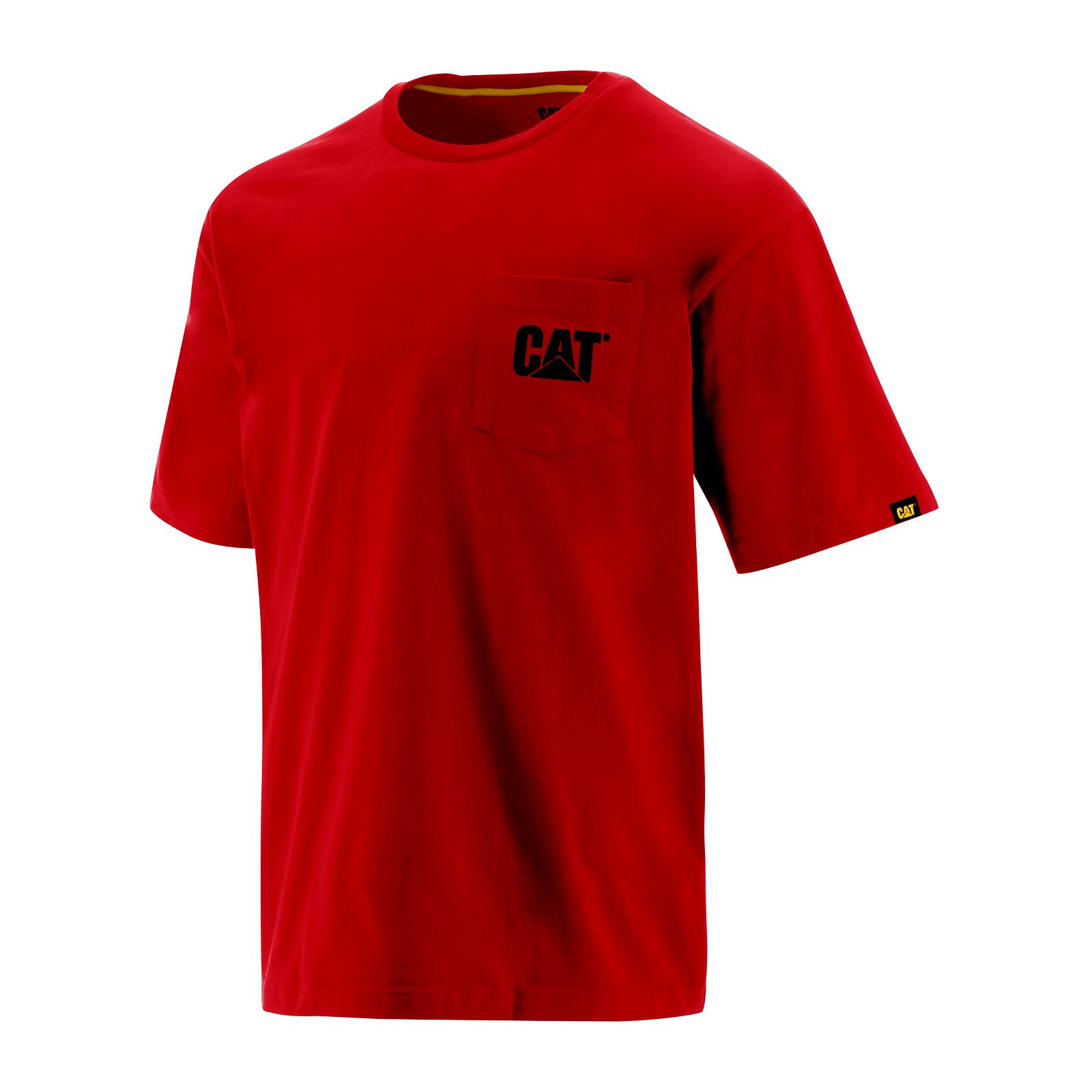 Men's Caterpillar Trademark Pocket T-Shirts Red Ireland ECHX19483